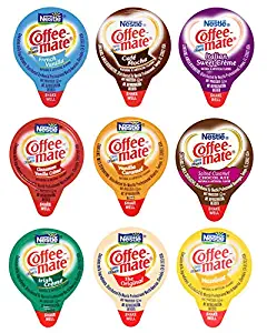 Nestle and International Delight mixed flavors of Non Dairy Creamer 50 ct